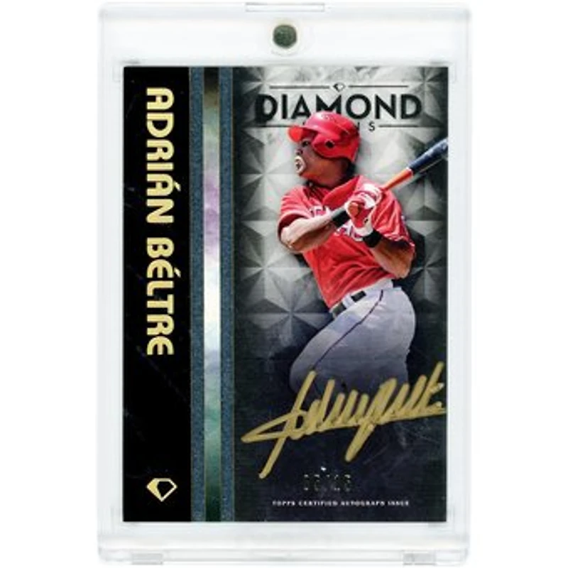 Adrian Beltre Texas Rangers Autographed 2023 Topps Diamond Icons Black Polychromatink Gold Ink #BPA-AB #5/15 Card