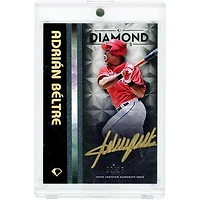 Adrian Beltre Texas Rangers Autographed 2023 Topps Diamond Icons Black Polychromatink Gold Ink #BPA-AB #5/15 Card