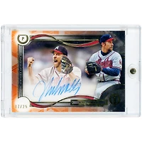 John Smoltz Atlanta Braves Autographed 2019 Topps Tribute Orange #TTP-JS #17/25 Card