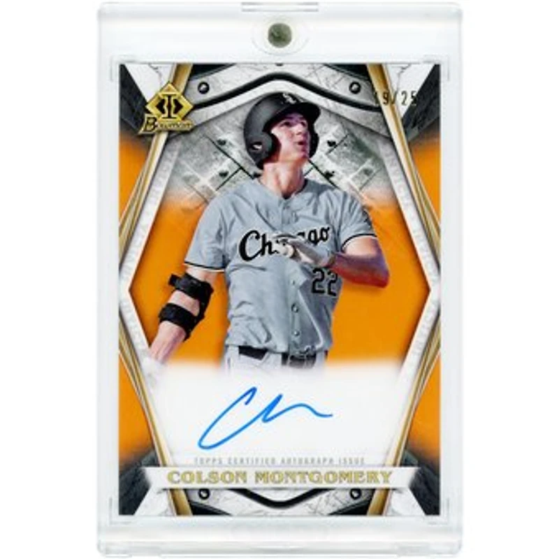 Colson Montgomery Chicago White Sox Autographed 2022 Bowman Invicta Orange Refractor #BI-CM #19/25 Card