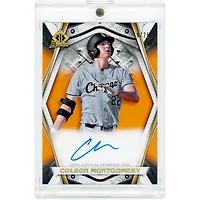 Colson Montgomery Chicago White Sox Autographed 2022 Bowman Invicta Orange Refractor #BI-CM #19/25 Card
