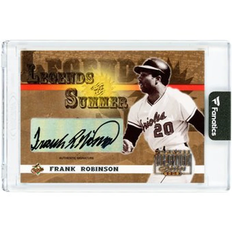 Frank Robinson Baltimore Orioles Autographed 2003 Donruss Signature Series Legends Of The Summer #LS-15 Card