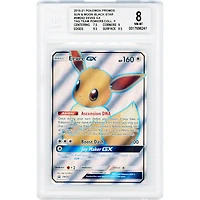 Eevee GX 2020 Pokemon Sun & Moon Promo #SM242 BGS Authenticated 8 Card - 7.5,9,9.5,9.5 Subgrades