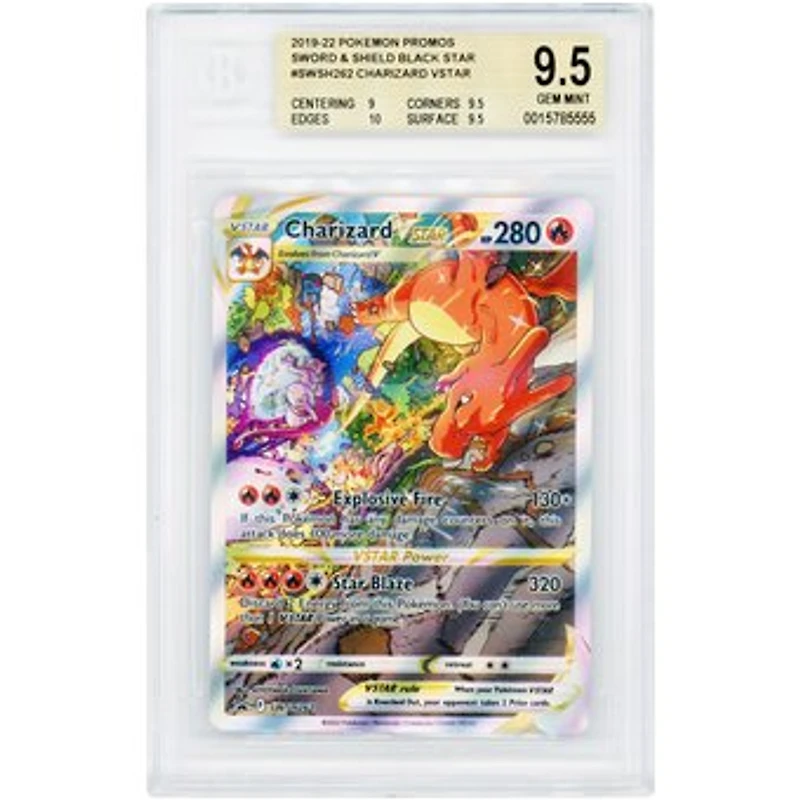 Charizard VSTAR 2022 Pokemon Sword & Shield Promo #SWSH262 BGS Authenticated 9.5 Card - 9,9.5,10,9.5 Subgrades