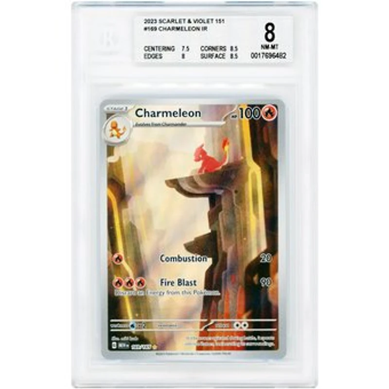 Charmeleon 2023 Pokemon 151 Illustration Rare #169 BGS Authenticated 8 Card - 7.5,8.5,8,8.5 Subgrades