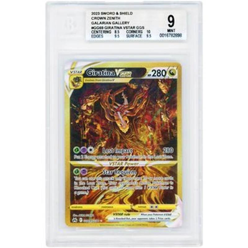 Giratina VSTAR 2023 Pokemon Crown Zenith Galarian Gallery Secret Rare #GG69 BGS Authenticated 9 Card - 8.5,10,9.5,9.5 Subgrades