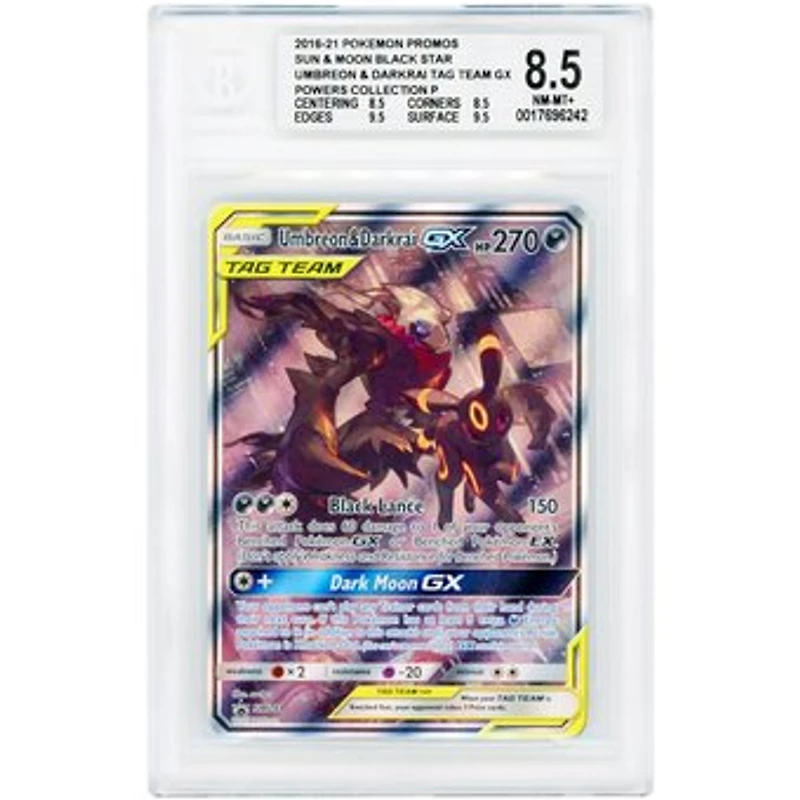 Umbreon & Darkrai GX 2019 Pokemon Sun & Moon Promo #SM241 BGS Authenticated 8.5 Card