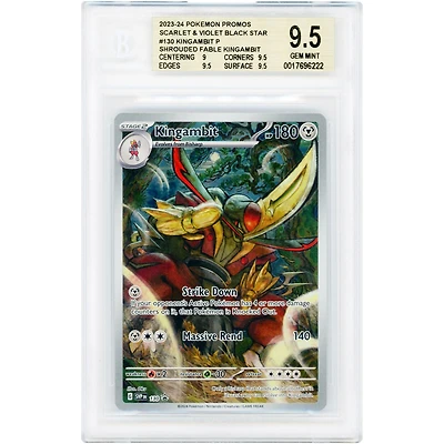 Kingambit 2023 Pokemon Scarlet & Violet Promo #130 BGS Authenticated 9.5 Card