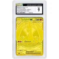 Mega Charizard Y ex 2026 Pokemon Ascended Heroes Mega Hyper Rare #294 CGC Authenticated 9 Card
