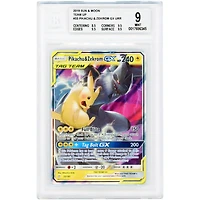 Pikachu & Zekrom GX 2019 Pokemon Team Up Ultra Rare #33 BGS Authenticated 9 Card