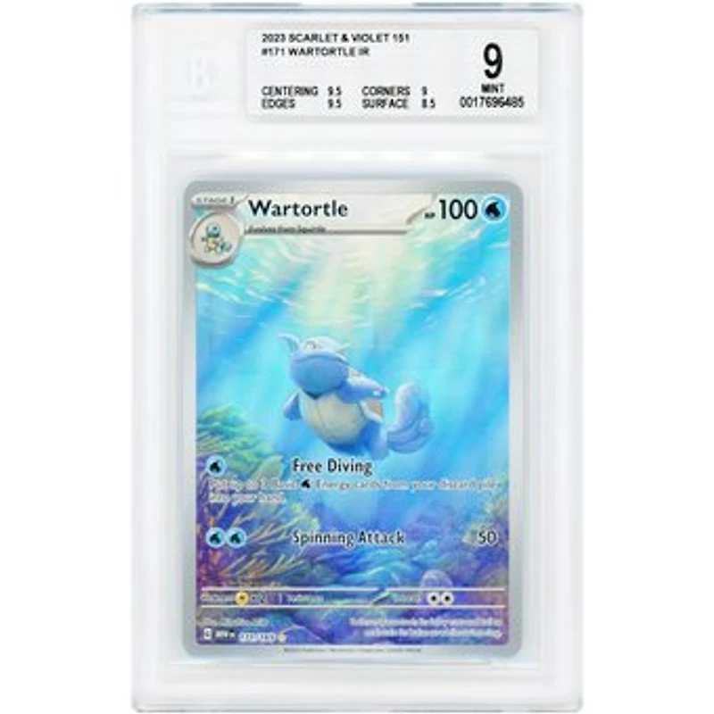 Wartortle 2023 Pokemon 151 Illustration Rare #171 BGS Authenticated 9 Card