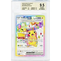 Pikachu ex 2024 Pokemon Surging Sparks Ultra Rare #219 BGS Authenticated 9.5 Card