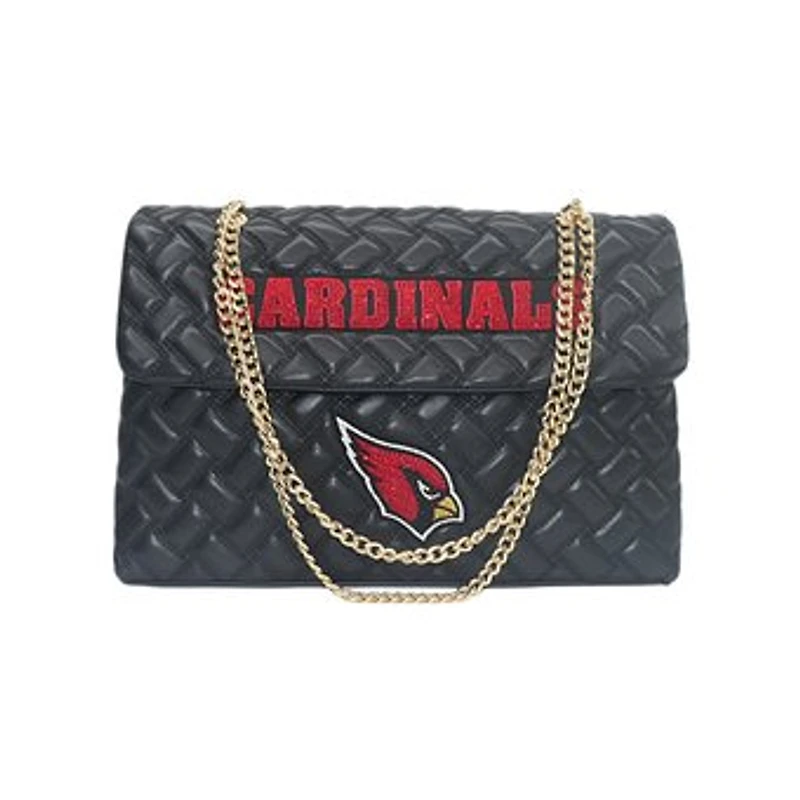 Women's Cuce Black Arizona Cardinals Vegan Leather Oversized Tote Bag