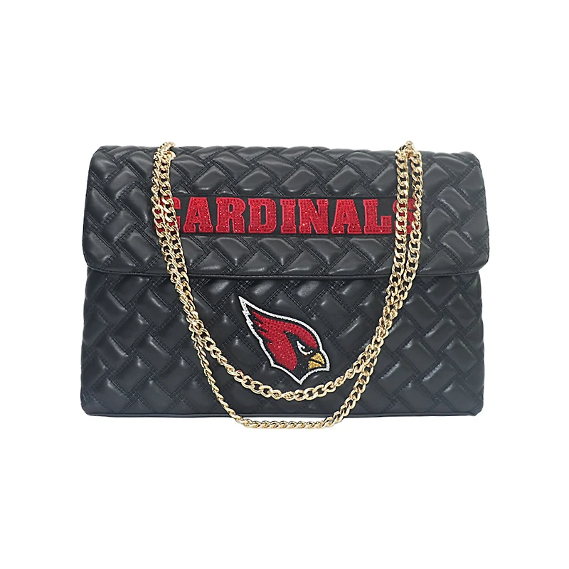 Women's Cuce Black Arizona Cardinals Vegan Leather Oversized Tote Bag