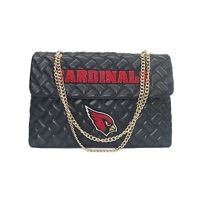 Women's Cuce Black Arizona Cardinals Vegan Leather Oversized Tote Bag