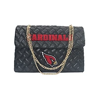 Women's Cuce Black Arizona Cardinals Vegan Leather Oversized Tote Bag