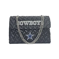Women's Cuce Black Dallas Cowboys Vegan Leather Oversized Tote Bag