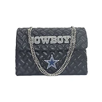 Women's Cuce Black Dallas Cowboys Vegan Leather Oversized Tote Bag