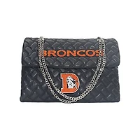 Women's Cuce Black Denver Broncos Vegan Leather Oversized Tote Bag