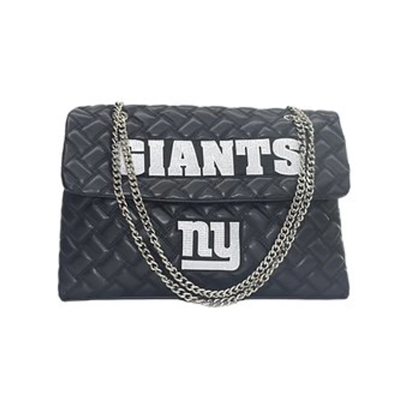 Women's Cuce Black New York Giants Vegan Leather Oversized Tote Bag