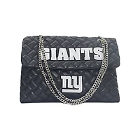 Women's Cuce Black New York Giants Vegan Leather Oversized Tote Bag