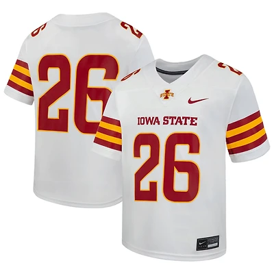 Youth Nike White Iowa State Cyclones Replica Football Jersey