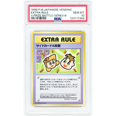 4 Prize Battle 1998 Pokemon Vending Series 3 Japanese Green Rare #1 PSA Authenticated 10 Card