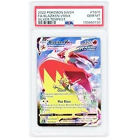 Blaziken VMAX 2022 Pokemon Silver Tempest Trainer Gallery Ultra Rare #TG15 PSA Authenticated 10 Card