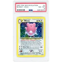 Blissey 2001 Pokemon Neo Revelation Holo Rare #2 PSA Authenticated 8 Card