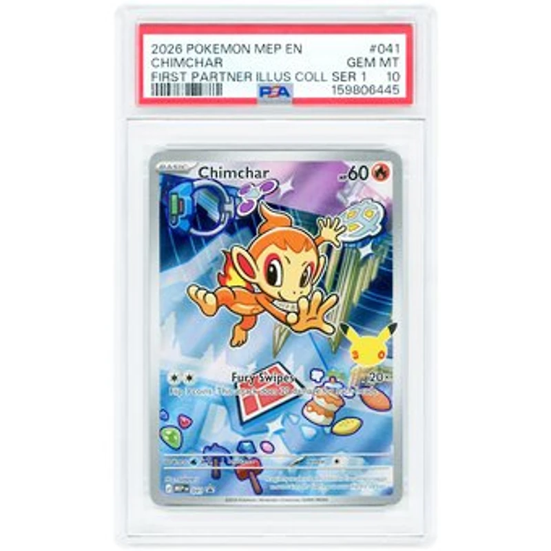 Chimchar 2026 Pokemon Mega Evolution Promo #41 PSA Authenticated 10 Card