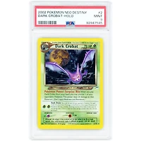 Dark Crobat 2002 Pokemon Neo Destiny Holo Rare #2 PSA Authenticated 9 Card
