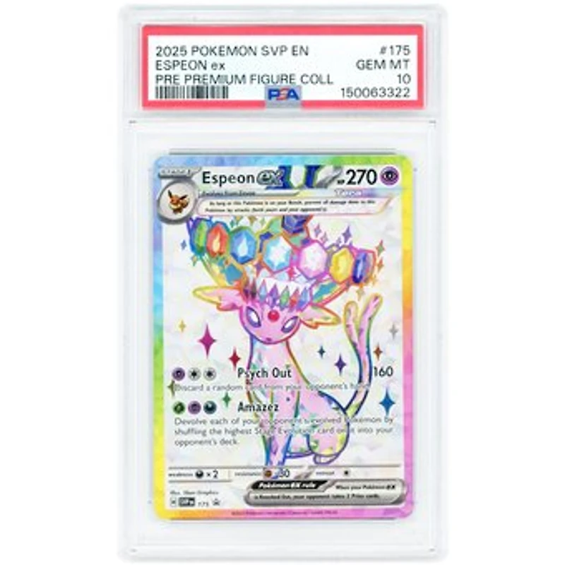Espeon EX 2025 Pokemon Scarlet & Violet Promo #175 PSA Authenticated 10 Card