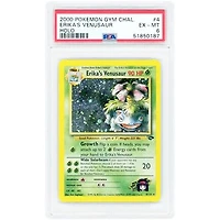 Erika's Venusaur 2000 Pokemon Gym Challenge Holo Rare #4 PSA Authenticated 6 Card