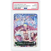 Donquixote Doflamingo 2023 One Piece Kingdoms of Intrigue Alternate Art #OP04-019 PSA Authenticated 10 Card