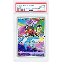 Litten 2026 Pokemon Mega Evolution First Partner Illustration Collection Series 1 #44 PSA Authenticated 10 Card