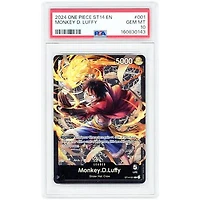 Monkey D. Luffy 2024 One Piece Starter Deck 14 3D2Y #ST14-001 PSA Authenticated 10 Card