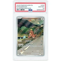 Kangaskhan 2025 Pokemon Destined Rivals Illustration Rare #204 PSA Authenticated 10 Card