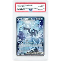 Kyurem ex 2025 Pokemon Black Bolt Special Illustration Rare #165 PSA Authenticated 10 Card
