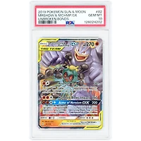 Marshadow & Machamp GX 2019 Pokemon Unbroken Bonds Ultra Rare #82 PSA Authenticated 10 Card