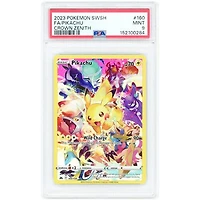 Pikachu 2023 Pokemon Crown Zenith Secret Rare #160 PSA Authenticated 9 Card