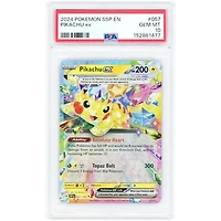 Pikachu ex 2024 Pokemon Surging Sparks Double Rare #57 PSA Authenticated 10 Card