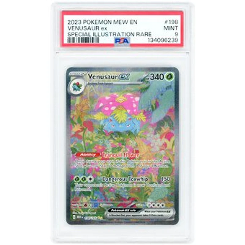 Venusaur ex 2023 Pokemon 151 Special Illustration Rare #198 PSA Authenticated 9 Card