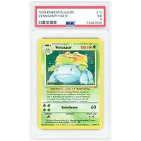 Venusaur 1999 Pokemon Base Set Unlimited Holo Rare #15 PSA Authenticated 5 Card