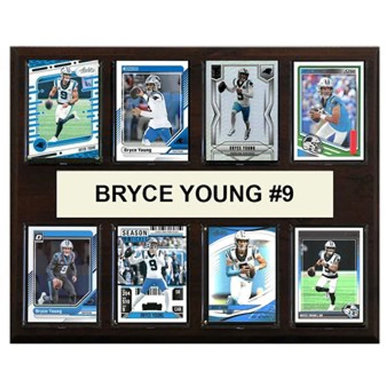 Bryce Young Carolina Panthers 12" x 15" Trading Card Plaque