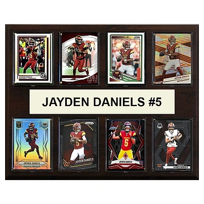 Jayden Daniels Washington Commanders 12" x 15" Trading Card Plaque