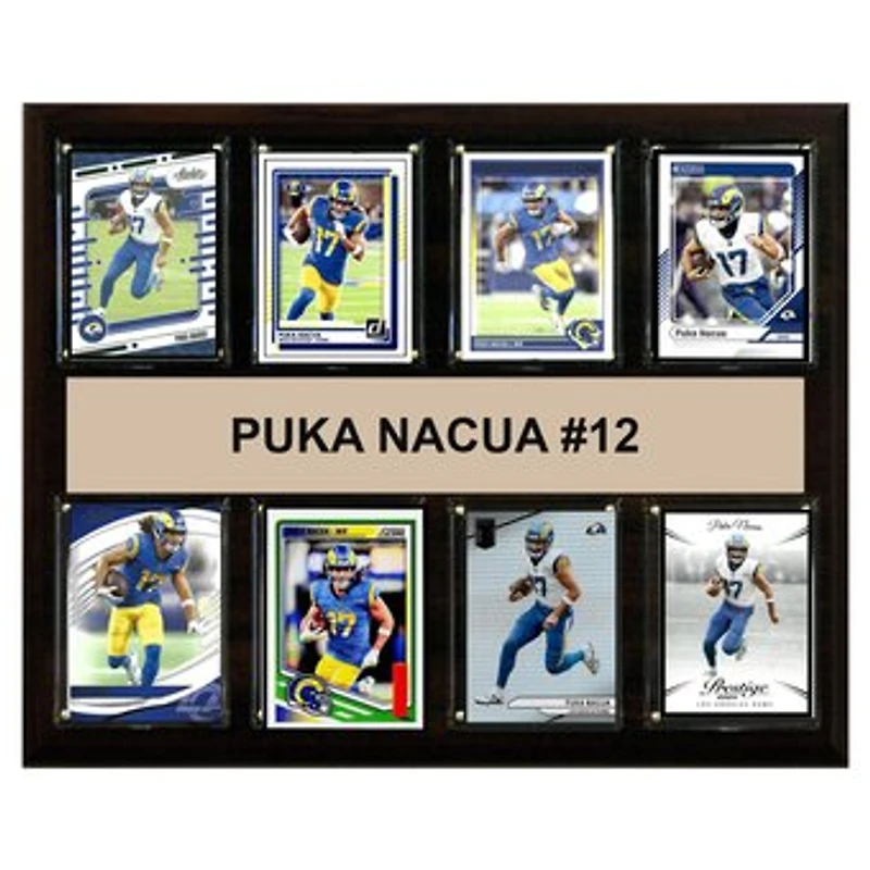Puka Nacua Los Angeles Rams 12" x 15" Trading Card Plaque