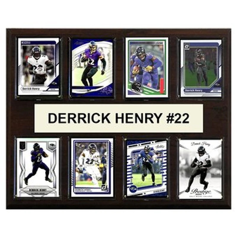 Derrick Henry Baltimore Ravens 12" x 15" Trading Card Plaque