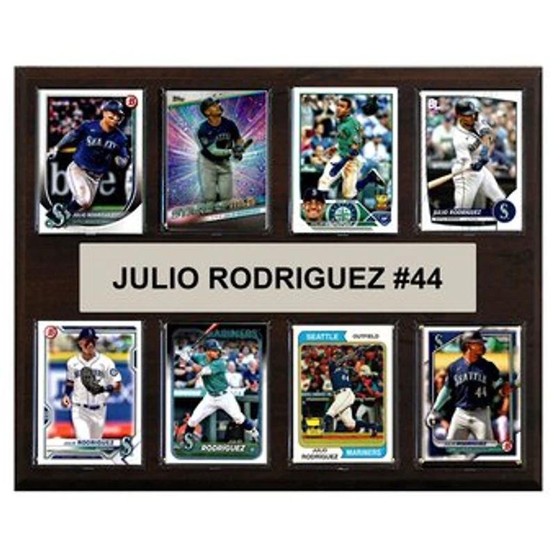 Julio Rodriguez Seattle Mariners 12" x 15" Trading Card Plaque