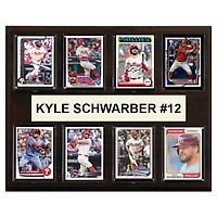 Kyle Schwarber Philadelphia Phillies 12" x 15" Trading Card Plaque