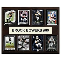 Brock Bowers Las Vegas Raiders 12" x 15" Trading Card Plaque